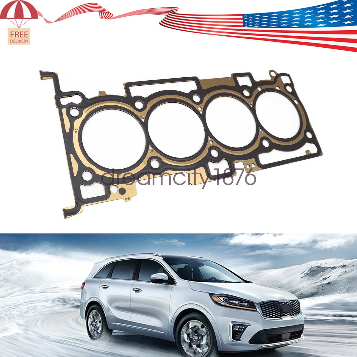 Soillar Cylinder Head Gasket Kit 22311-2GGB0 For Hyundai Kia 2.4L 2015-2020