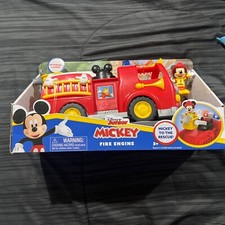 Disney  s Mickey Mouse Mickey  s Fire Engine Figure and Vehicle Playset Lights and