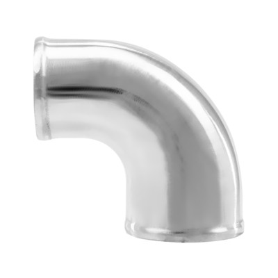 CXRacing Polished Cast Aluminum 90 Degree 3''-2.5'' O.D. Reducer Elbow Pipe Tube