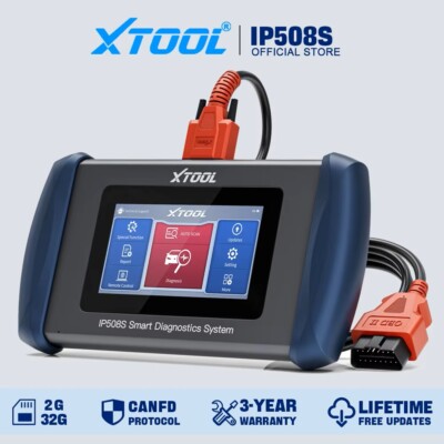  XTOOL IP508S OBD2 Scanner Car Bi-directional Diagnostic Tool 4 System Oil ABS