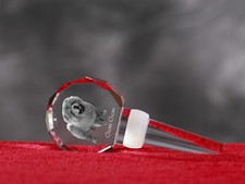 Chow Chow, Crystal Wine Stopper with Dog,Wine and Dog Lovers, High Quality UK