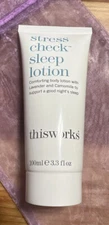 thisworks Stress Check Sleep Body Lotion Lavender Camomile 3.3fl oz￼/100ml New