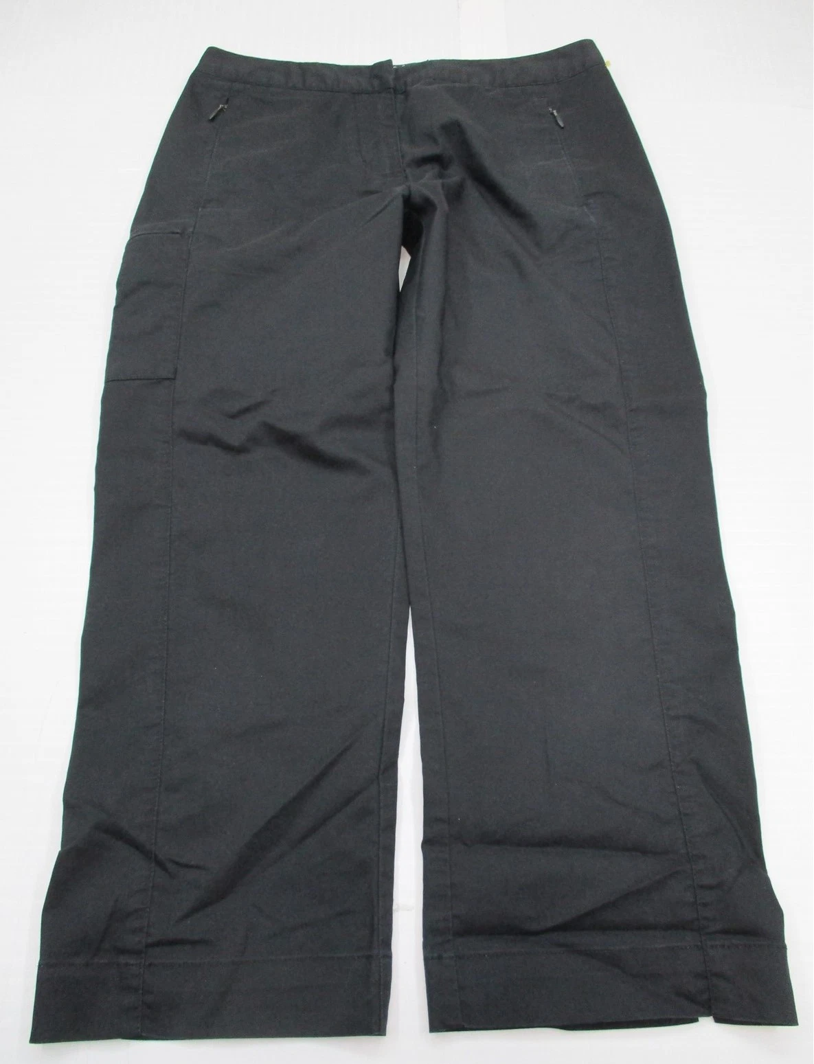 Pantalone Capri nero ADIDAS donna taglia 4 cotone elasticizzato piatto davanti