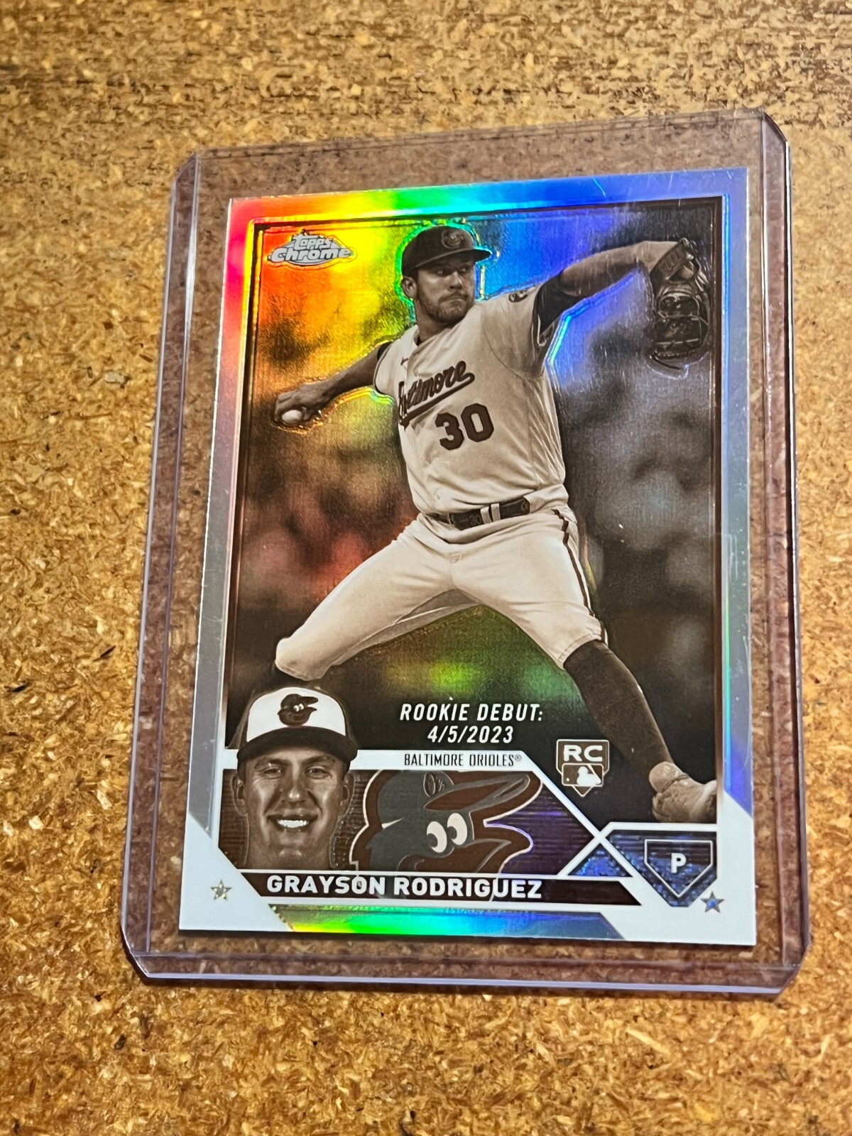2023 Topps Chrome Update Rookie Debut Sepia Refrac. # USC16 Grayson Rodriguez RC