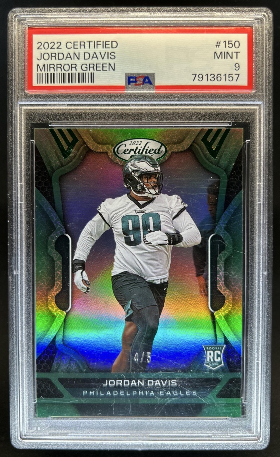 Jordan Davis Panini Certified #150 Green Mirror