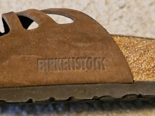Birkenstock Grenada Softbed Leather Womens Brown Suede Sandals with Buckles - 41 - Picture 7 of 7