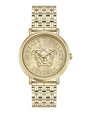 Versace Womens Gold 37mm Bracelet Fashion Watch