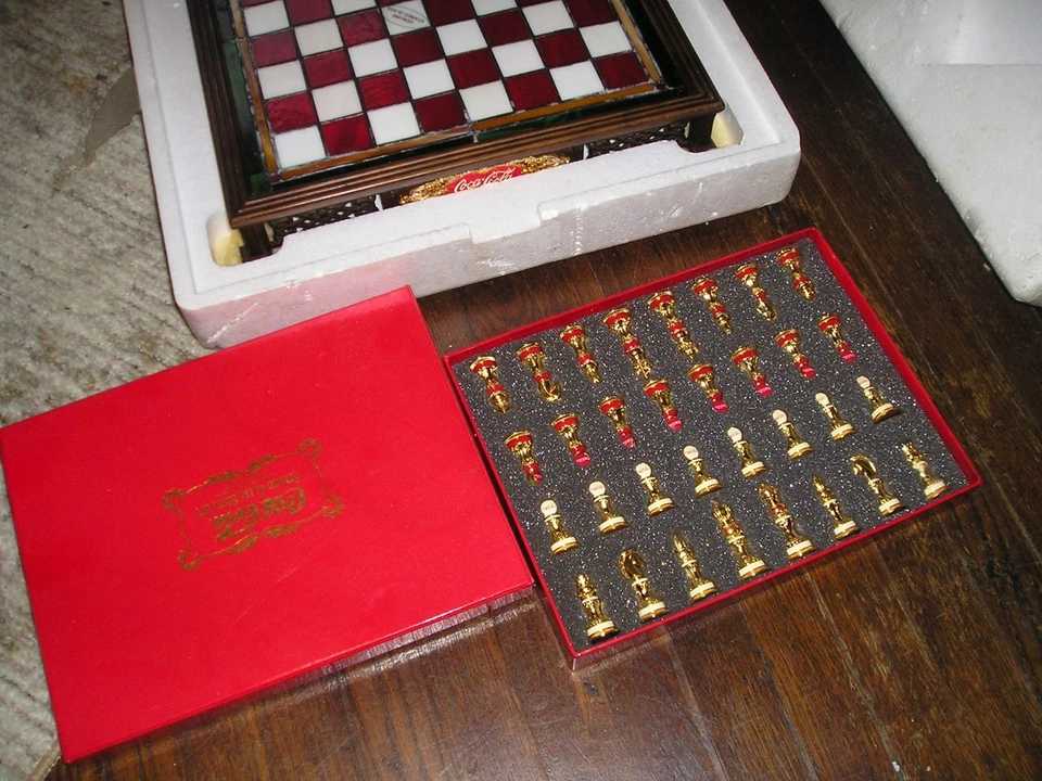Coca  Cola   Chess  Set - Image 2 of 2