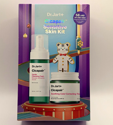 Dr.Jart+ Cicapair Skin Care Set Cleanser & Treatment SPF 30, 150mL FULL SIZE SET