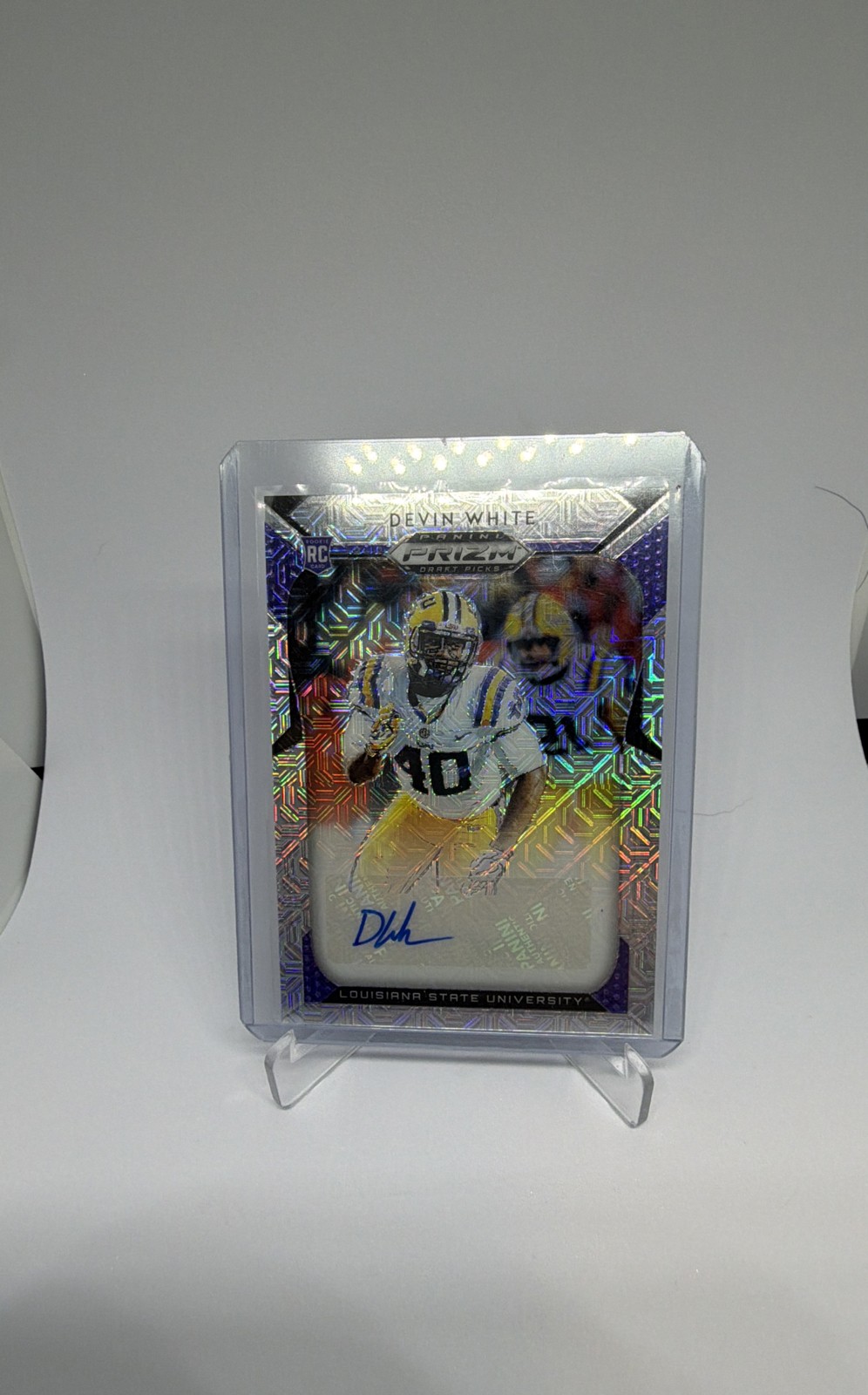 Devin White Panini Prizm Draft Picks #195 Autograph