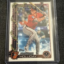 2025 Topps Holiday - Jackson Holliday #H188 Holiday Variation Back