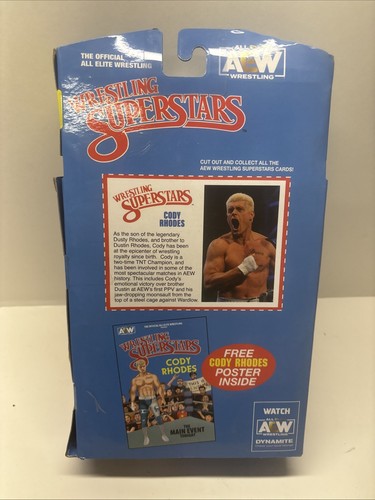 Jaswarez All Elite Wrestling - Cody Rhodes 8" Action Figure - Picture 3 of 5