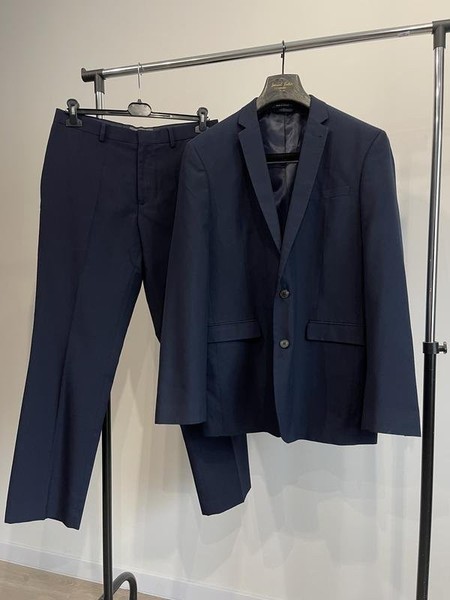 Men Primark Suit Navy  L