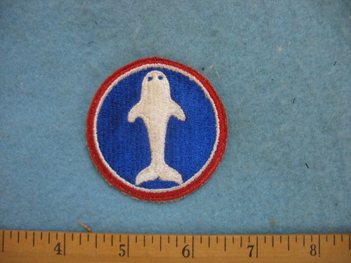 Original unused WWII US Army Atlantic Base Commands  whiteback patch