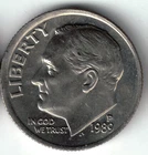 USA - 1989P - Dime - Roosevelt - #21731