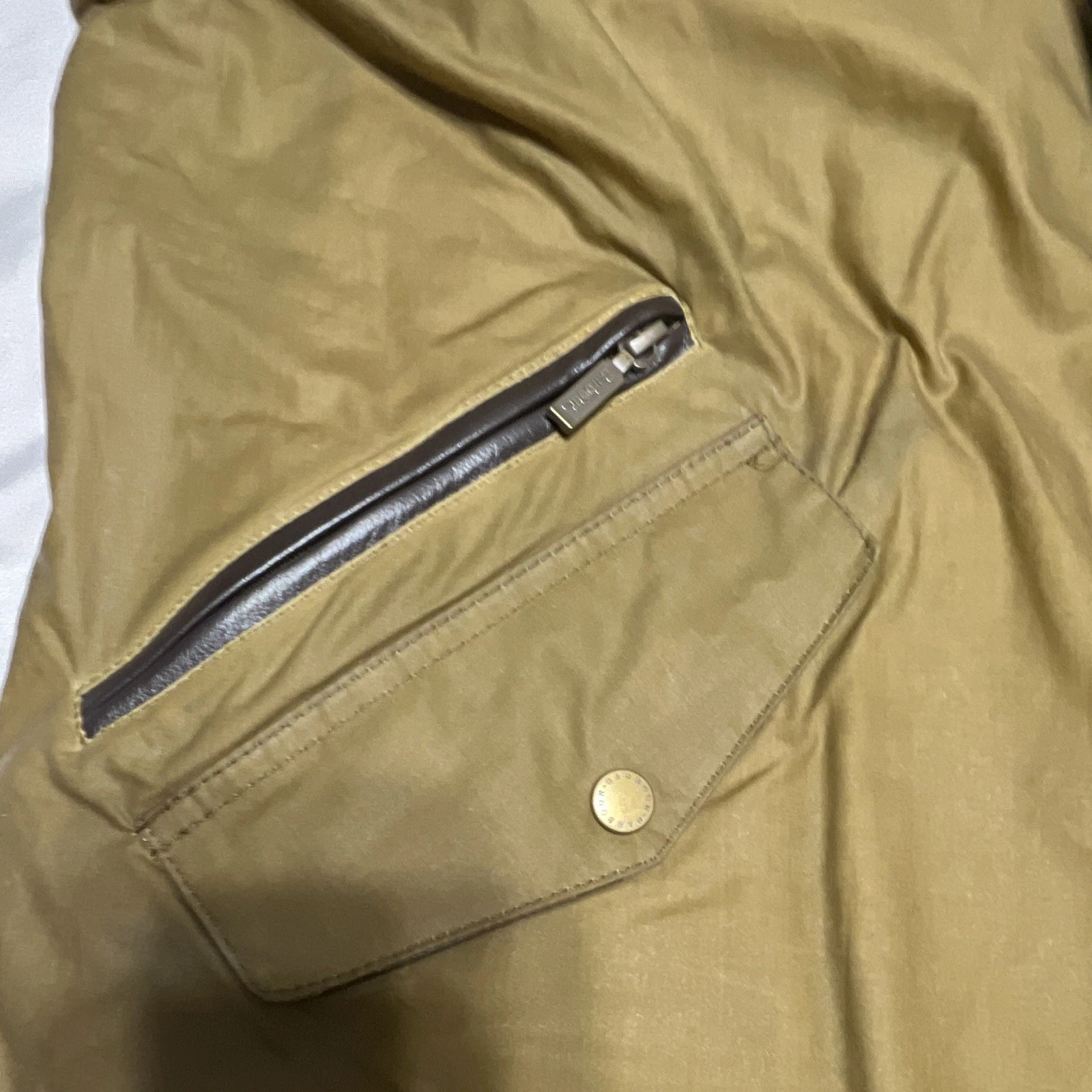 Barbour Lightweight Prestbury Waxed Cotton Jacket Men’s M Brown MWX1466SN31 - product detail image 6