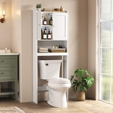 VASAGLE Over the Toilet Storage Cloud White Without side storage 24.6"