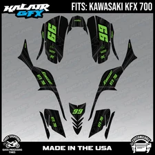 Graphics Kit for KAWASAKI KFX 700 KFX700 Electron Series - Green Shift 16 MIL