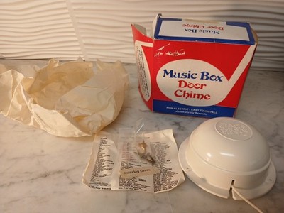 Vintage Music Box Door Chime ''Amazing Grace'' Coehler Coptex Co. - NEW/Working!