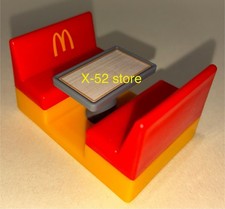 Lil McDonalds mini happy meal toy Restaurant Seats and Table with Sticker Sheet