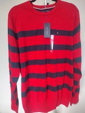  1033...New Tommy Hilfiger men's cotton crewneck sweater. 100 cotton