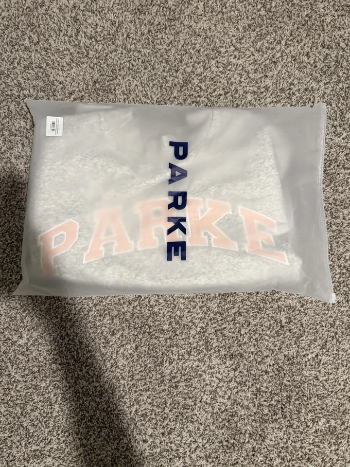 Parke Women's Pink Varsity Mockneck Sweatshirt Valentine's Day, L/Xl - Image 3 of 4