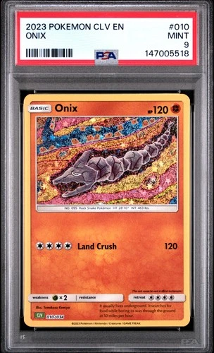 2023 POKEMON CLV-TRADING CARD GAME CLASSIC VENUSAUR & LUGIA EX DECK ONIX PSA 9