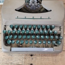 Tower Challenger Typewriter  Green Keys ONLY No Typewriter! thumbnail