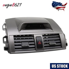 Center Dash A/C Air Vent Outlet Panel with Clock for 2009-2013 Toyota Corolla
