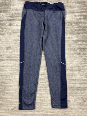 Danskin Now Leggings Womens Large Blue Ankle Pull On Polyester Blend