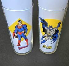 Vintage 1993 Superman  Batman DC Super Powers Drinking Glass Collectible