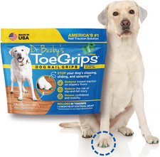 Dr Buzby's Large ToeGrips for Dogs 40-74 lbs, 20 Grips Anti Slip Relief