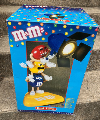 Vintage M&M s Stacked 3 Character Desk Lamp - New in Original Box
