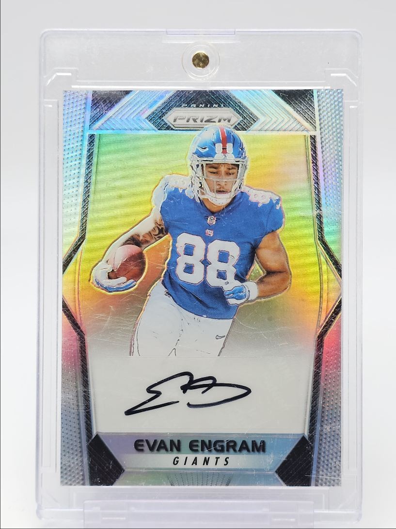 Evan Engram Panini Prizm Rookie Patch Autograph Prizm #EE Black Finite 1/1
