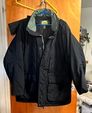 Men's Black Cabela's Heavy Warm Winter Jacket Outdoor Gear Gore-tex, Size XLg