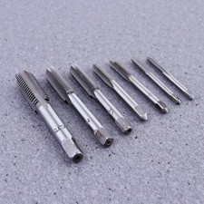 7Pcs Thread Screw Tap Set with Plug Drill DIY Metalworking Hand Tools Kit
