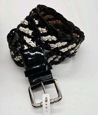 Nine West Black and White Braided Belt il_fullxfull.5937651578_ihe7.jpg main image 4