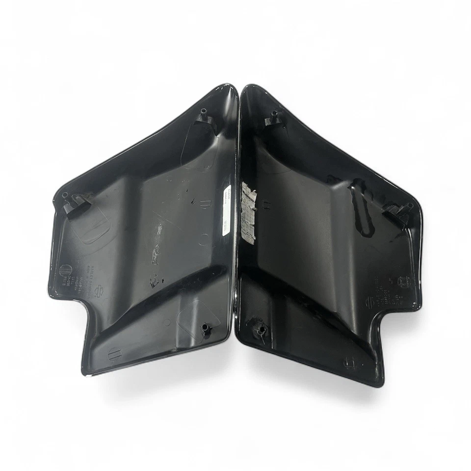 Cubiertas laterales izquierda y derecha negras Harley Davidson OEM FLRSP Touring Foto 2 de 4