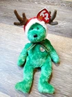 Rare Tag Errors 2002 Holiday Teddy Bear TY  Vintage Collectibles Toy Beanie Halo