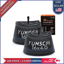 2 Pcs 16x4.0 Fat Tire E-Bike Inner Tubes Schrader Valve 16 x 4.0 Bicycle Tubes
