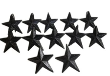 Black Metal Star Shower Hook Primitive Country Farmhouse Set 12