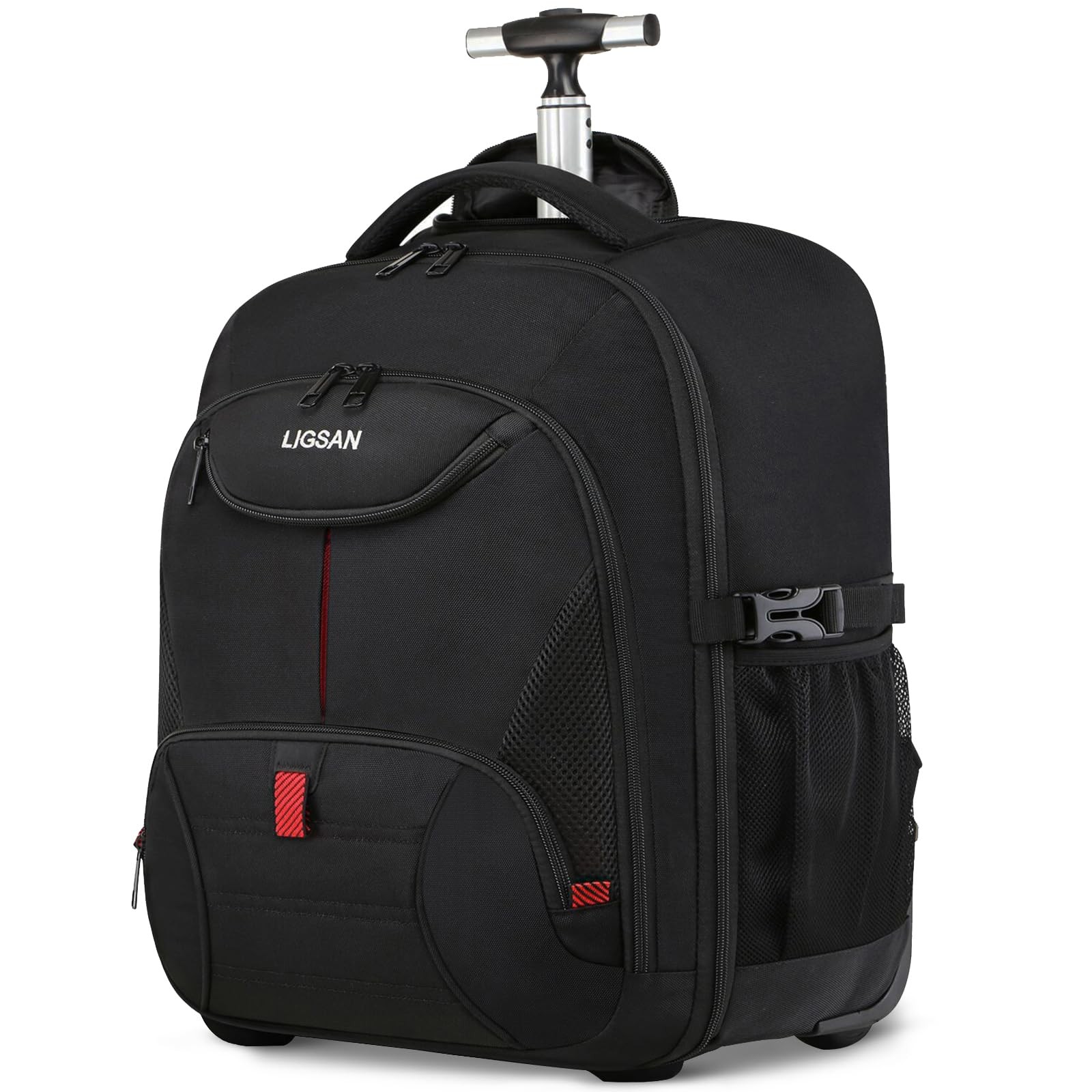 , Large Backpack With Wheels For Men Women Adults, 17inch Wa