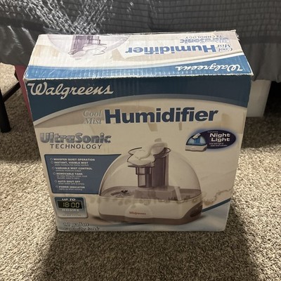 Walgreens Humidifier Ultrasonic Technology 1.2 Gallon Cool Mist & Night Light