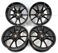 Porsche 991.2 Carrera 4 4S Turbo 20" Carrera IV Alloy Wheels Gloss Black Winter
