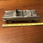 Vintage 1957 Chevy Pewter Standing Stone National Bank Coin Bank — photo 1