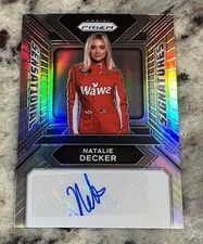 2024 Panini Prizm Racing Natalie Decker Sensational Signatures Silver No. SS-NDR