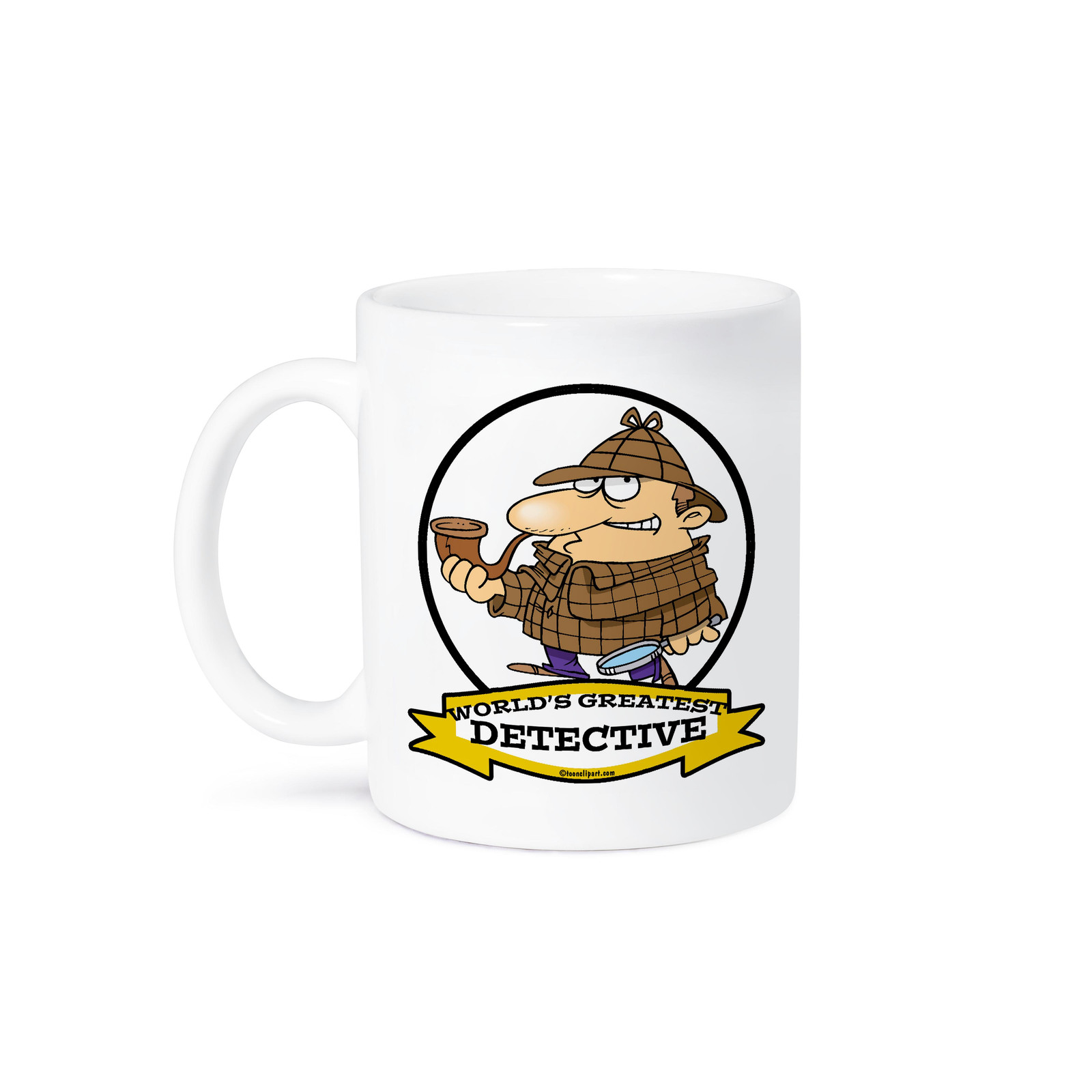 3D Rose Worlds Greatest Detective III Cartoon Coffee Mug