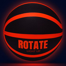 LED Basketball Gr. 7 – Leuchtender Ball wasserfest mit Sensor-Licht & Batterien