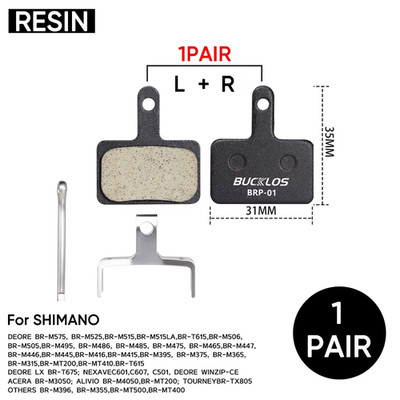 Bike Brake Pad Resin Disc Pads for SHIMANO B01S Wear-Resistant MTB Bicycle Hydra