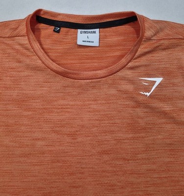 Gymshark Arrival Marl T-Shirt Mens L Heather Orange Slim Fit Shirt LIMITED USE